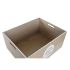 Cutie Decorativă DKD Home Decor Natural Lemn MDF Spirale Mediterană 50 x 40 x 22,5 cm