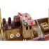 Barco DKD Home Decor 40 x 13,5 x 35 cm Roșu Albastru Alb