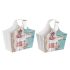 Suport pentru reviste DKD Home Decor 40 x 18 x 41 cm Multicolor Carton Mediterană (2 Unități)