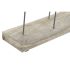 Figură Decorativă DKD Home Decor Natural Maro Alb Fier Lemn de mango Marinar Pești (65 x 9 x 31 cm)