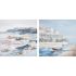 Tablou DKD Home Decor 100 x 2 x 100 cm 100 x 3,5 x 100 cm (2 Unități)