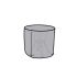 Husă de Protecție DKD Home Decor Masă Negru Aluminiu Gri închis (132 x 132 x 75 cm)