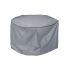 Husă de Protecție DKD Home Decor Masă Negru Aluminiu Gri închis (132 x 132 x 75 cm)