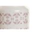 Suport pentru ustensile de bucătărie DKD Home Decor Roz Metal Alb 12 x 12 x 22 cm Dolomite Lemn MDF (5 Unități)