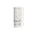 Set de Căni de Cafea DKD Home Decor Albastru Alb Metal Dolomite 260 ml 4 Piese