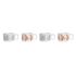 Set de Căni de Cafea DKD Home Decor Albastru Fucsia Metal Dolomite Coral 260 ml 4 Piese