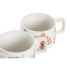 Set de Căni de Cafea DKD Home Decor Albastru Fucsia Metal Dolomite Coral 260 ml 4 Piese