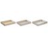 Tavă pentru gustari DKD Home Decor Albastru Roz Galben 3 Piese Lemn MDF 40 x 30 x 5 cm Shabby Chic