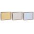 Tavă pentru gustari DKD Home Decor Albastru Roz Galben 3 Piese Lemn MDF 40 x 30 x 5 cm Shabby Chic