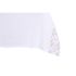 Față de masă și șervete DKD Home Decor 150 x 150 x 0,5 cm Roz Alb (2 Unități)