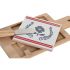 Set de Aperitiv DKD Home Decor 21,5 x 11,8 x 1,5 cm Natural Roșu Albastru Alb Gresie Mediterană Case