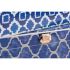 Casetă de Bijuterii DKD Home Decor Albastru Bleumarin Lemn 24 x 20 x 8 cm (2 Unități)