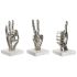 Figură Decorativă DKD Home Decor Argintiu 10 x 10 x 20 cm (3 Unități)
