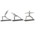 Figură Decorativă DKD Home Decor 33 x 10 x 35 cm Argintiu Negru Indian Yoga (3 Unități)