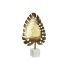 Figură Decorativă DKD Home Decor 28 x 7,5 x 47 cm Auriu* Alb Tropical Frunza a unei plante