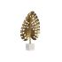 Figură Decorativă DKD Home Decor 28 x 7,5 x 47 cm Auriu* Alb Tropical Frunza a unei plante