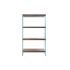 Raft DKD Home Decor Maro închis Geam Nuc Lemn MDF 80 x 40 x 150 cm (1)