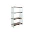 Raft DKD Home Decor Maro închis Geam Nuc Lemn MDF 80 x 40 x 150 cm (1)