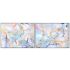 Tablou DKD Home Decor 122 x 4,5 x 92 cm Abstract Modern (2 Unități)