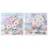 Tablou DKD Home Decor 100 x 2,8 x 100 cm 100 x 3 x 100 cm Shabby Chic (2 Unități)