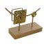 Figură Decorativă DKD Home Decor Albastru Auriu* Pasăre 51 x 9 x 51 cm
