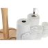 Set de ulei și oțet DKD Home Decor Alb Lemn Gresie 18 x 15 x 22 cm