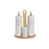 Set de ulei și oțet DKD Home Decor Alb Lemn Gresie 18 x 15 x 22 cm