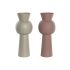 Vază DKD Home Decor Bej Roz Fier 19 x 19 x 51,5 cm (2 Unități)
