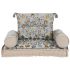 Canapea de grădină DKD Home Decor Albastru Bej 90 x 55 x 18 cm