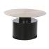 Masa laterală DKD Home Decor 76 x 76 x 46 cm Negru Auriu* Fier