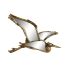 Figură Decorativă DKD Home Decor Auriu* Pasăre 35,5 x 26 x 2 cm