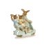 Figură Decorativă DKD Home Decor 17 x 7 x 15,5 cm Roz Iepure Verde (2 Unități)