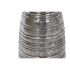 Vază DKD Home Decor 24 x 24 x 67 cm Finisaj învechit Argintiu Auriu* Aluminiu Modern (2 Unități)