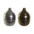 Vază DKD Home Decor 20 x 20 x 28,5 cm Argintiu Auriu* Aluminiu Modern (2 Unități)