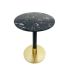 Masa laterală DKD Home Decor 45 x 45 x 51 cm Negru Metal Marmură