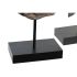 Figură Decorativă DKD Home Decor 23 x 8 x 42 cm Negru Maro Buda Oriental (2 Unități)