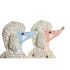 Figură Decorativă DKD Home Decor 18 x 10 x 30,5 cm Scandi Albastru Roz (2 Unități)