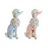 Figură Decorativă DKD Home Decor 18 x 10 x 30,5 cm Scandi Albastru Roz (2 Unități)