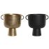Vază DKD Home Decor 36 x 29 x 33 cm Negru Auriu* Aluminiu Modern (2 Unități)