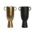 Vază DKD Home Decor 25 x 18 x 41 cm Negru Auriu* Aluminiu Modern (2 Unități)