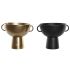 Vază DKD Home Decor 34 x 28 x 26 cm Negru Auriu* Aluminiu Modern (2 Unități)