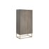 Dulap DKD Home Decor 70 x 38 x 140 cm Auriu* Lemn Gri închis