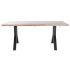 Masă de Sufragerie DKD Home Decor Natural Negru Metal 180 x 90 x 75 cm