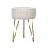 Suport pentru Picioare DKD Home Decor 34,5 x 34,5 x 48 cm Metal Alb Modern