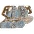 Figură Decorativă DKD Home Decor 18,6 x 9,7 x 27 cm Albastru Buda Turquoise Oriental murat (2 Unități)