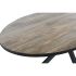 Masă de Sufragerie DKD Home Decor Negru Natural Metal Lemn de mango 200 x 100 x 76 cm