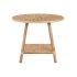 Masa laterală DKD Home Decor 61 x 61 x 46 cm 61 x 61 x 49 cm Maro Ratan