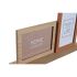Ramă Foto DKD Home Decor 30 x 5 x 19 cm Floare Față Ceramică Rășină Multicolor Lemn MDF Urban (2 Unități)