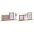 Ramă Foto DKD Home Decor 30 x 5 x 19 cm Floare Față Ceramică Rășină Multicolor Lemn MDF Urban (2 Unități)