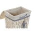 Set de Coșuri DKD Home Decor 47 x 35 x 56 cm Poliester Spirale (5 Unități)
